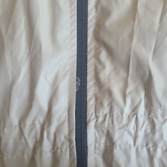 NWT Pretty Little Thing Stone (Beige) Maxi Hooded Windbreaker Jacket, US 6 - Picture 5 of 16